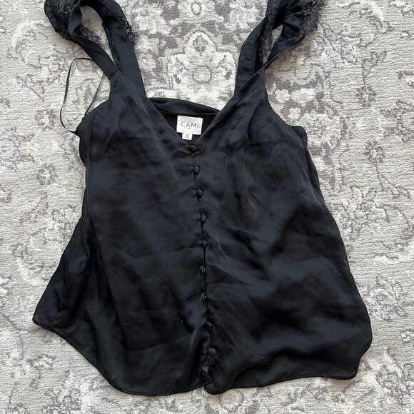 Cami NYC Silk & Lace Button Detail Camisole - Picture 1 of 2